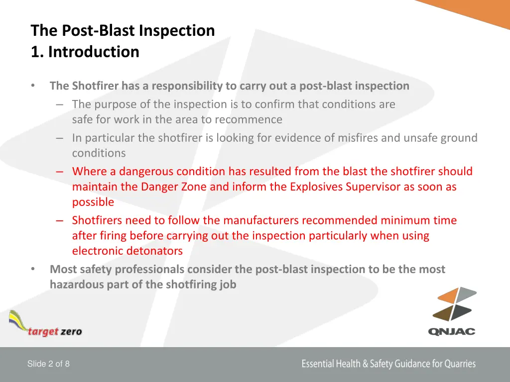 the post blast inspection 1 introduction