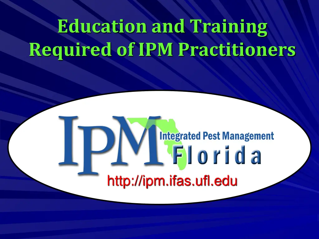 education and training required 1