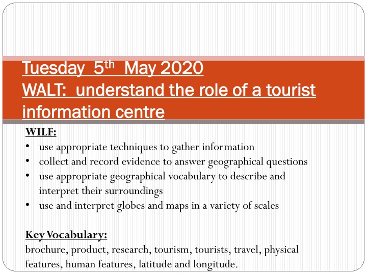 tuesday 5 tuesday 5 th th may 2020 walt