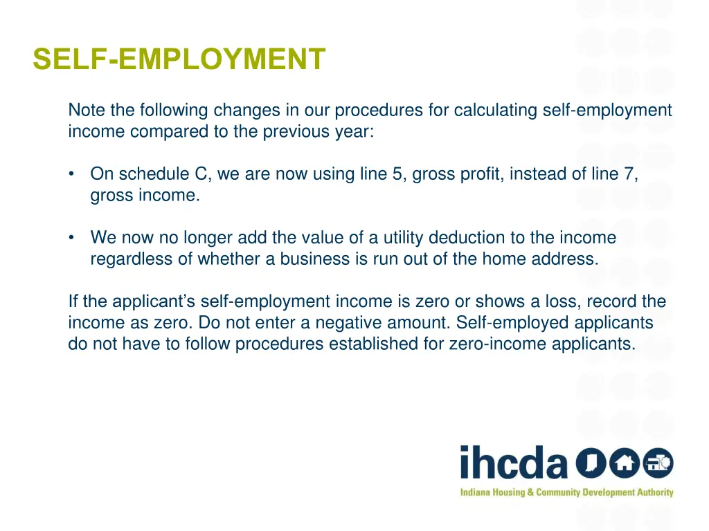 self employment 2