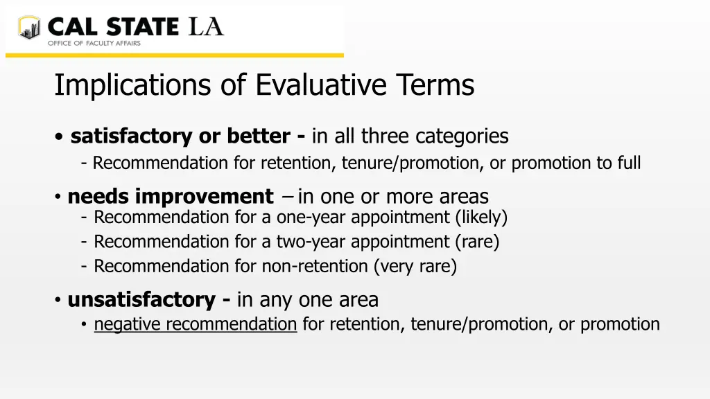 implications of evaluative terms