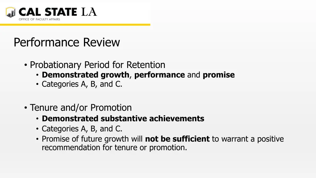 performance review