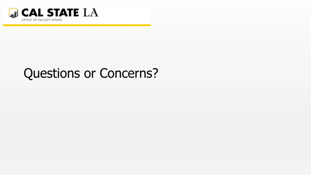 questions or concerns