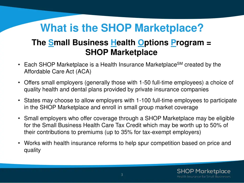 what is the shop marketplace the small business