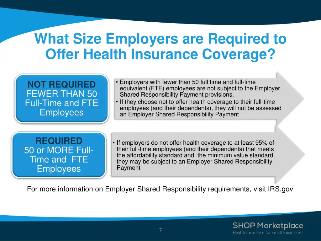 what size employers are required to offer health