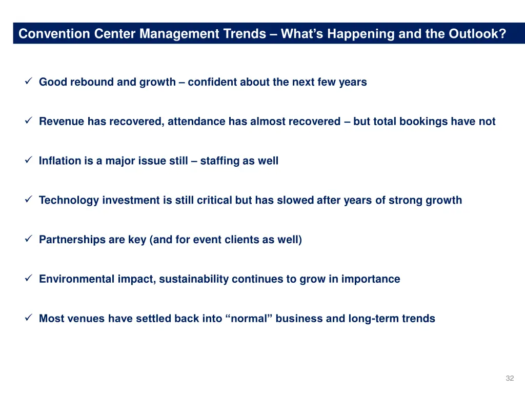 convention center management trends what