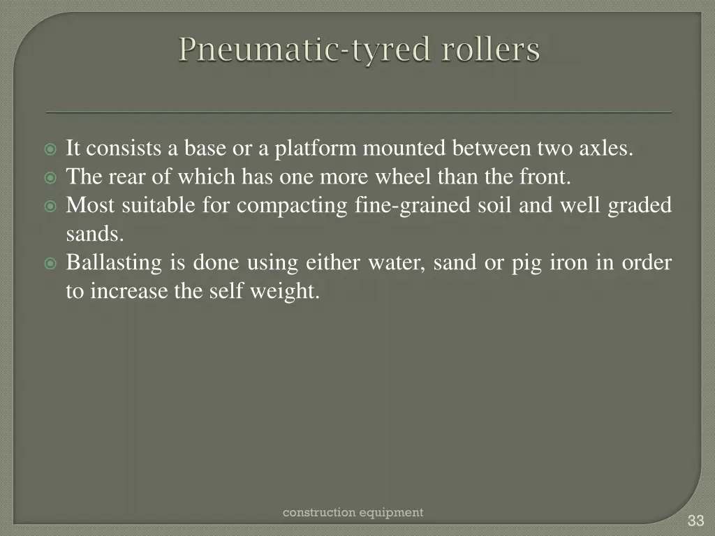 it consists a base or a platform mounted between