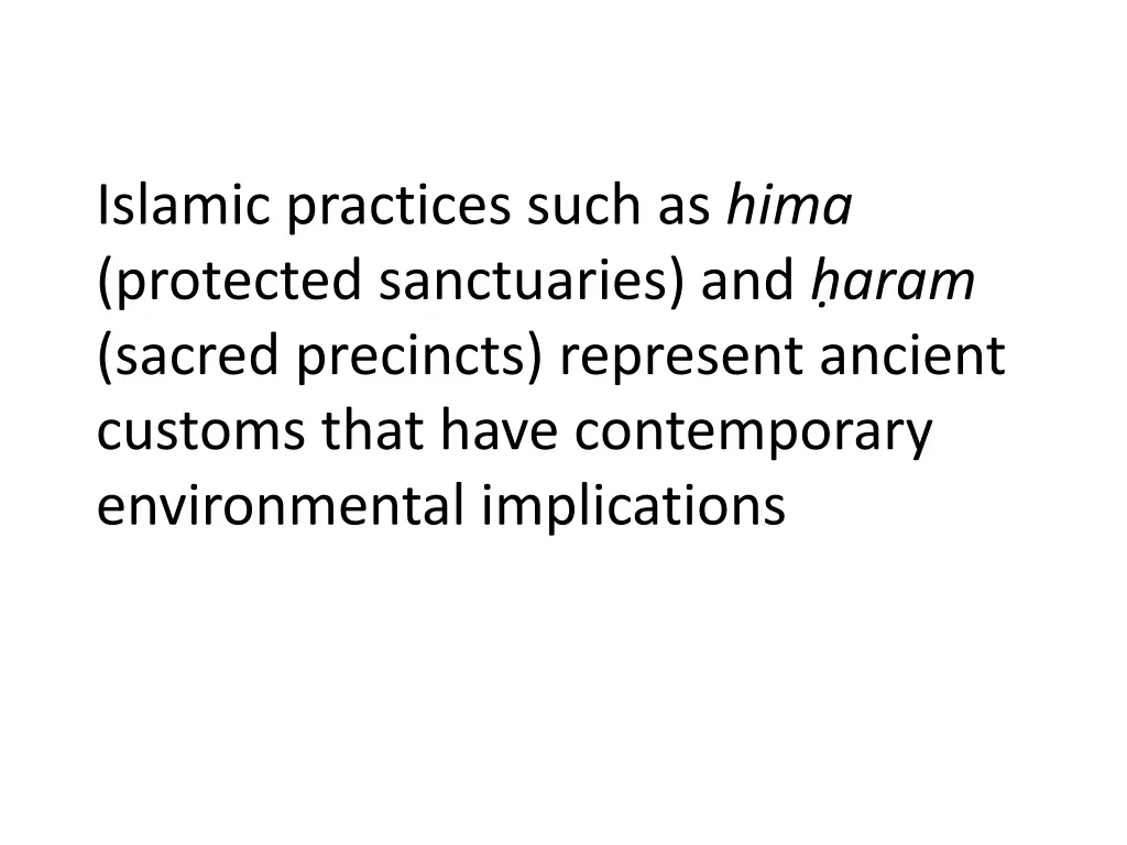 islamic practices such as hima protected