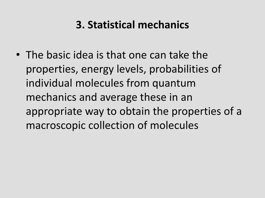 3 statistical mechanics