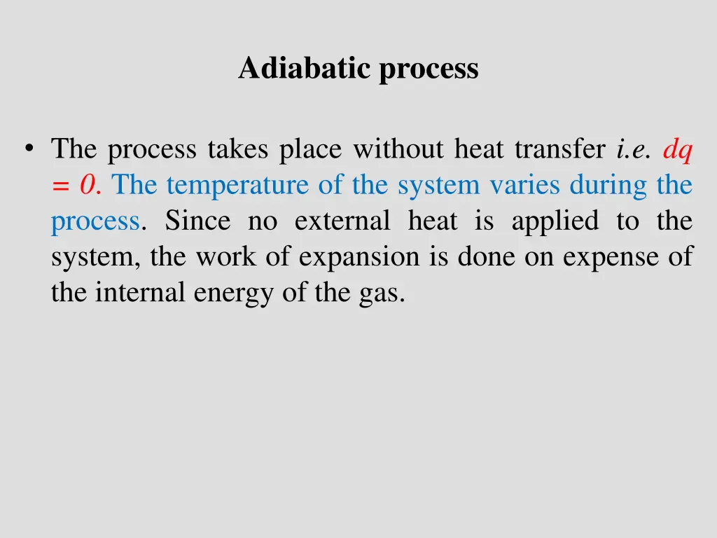 adiabatic process