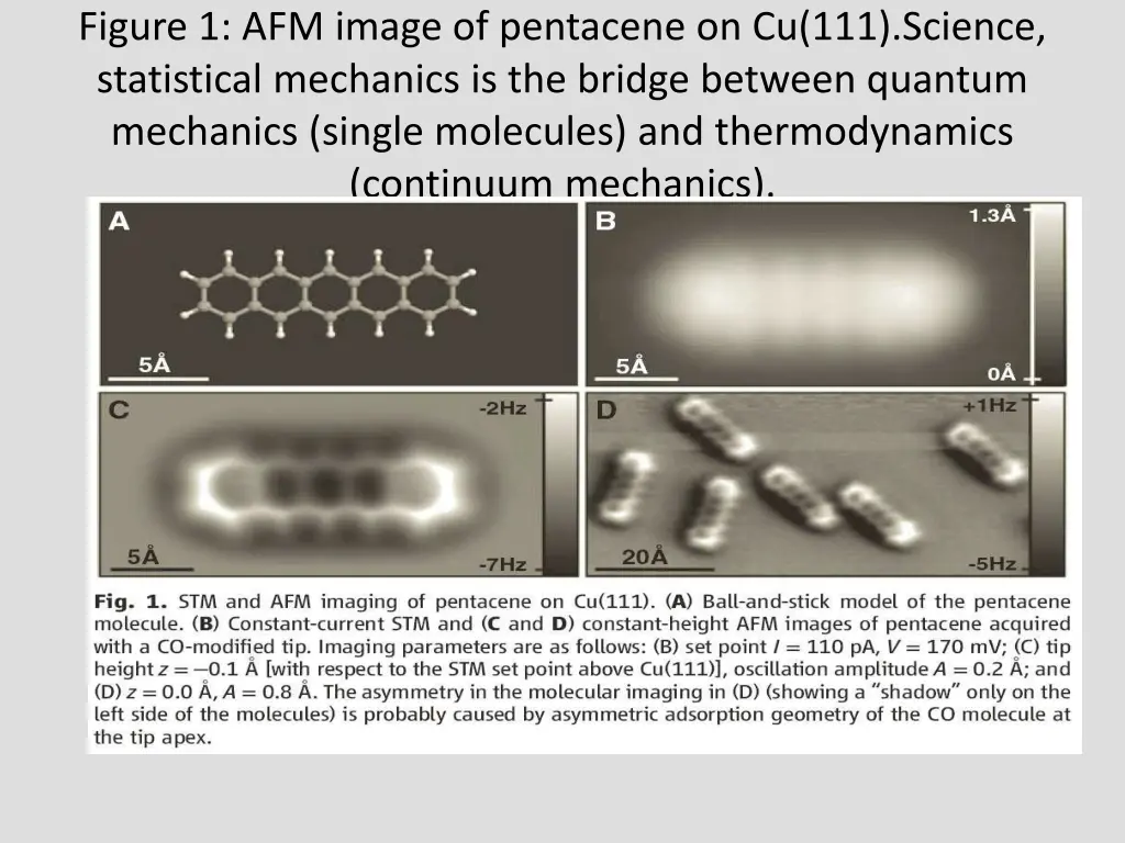 figure 1 afm image of pentacene on cu 111 science