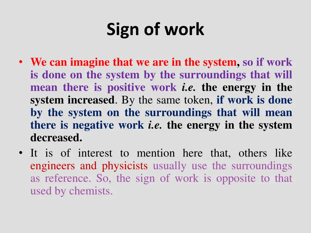 sign of work