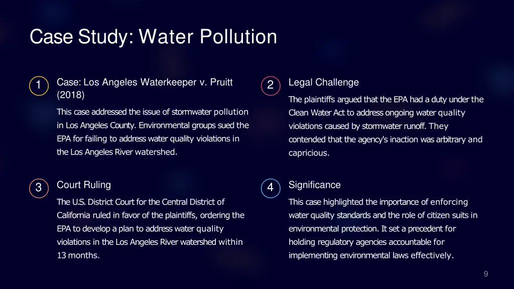 case study water pollution
