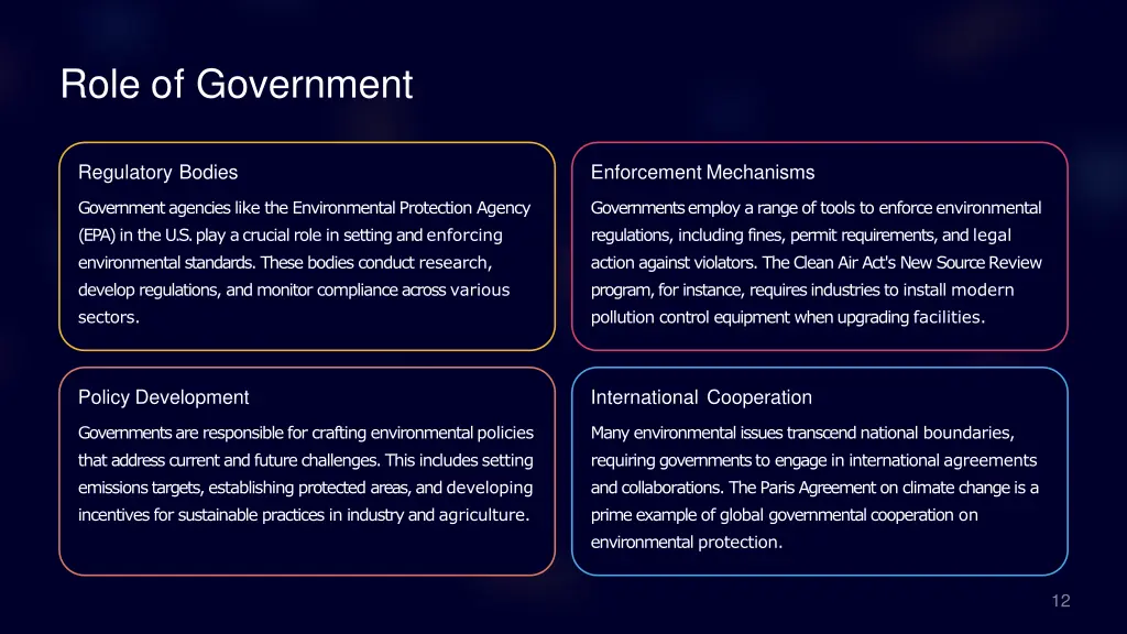 role of government