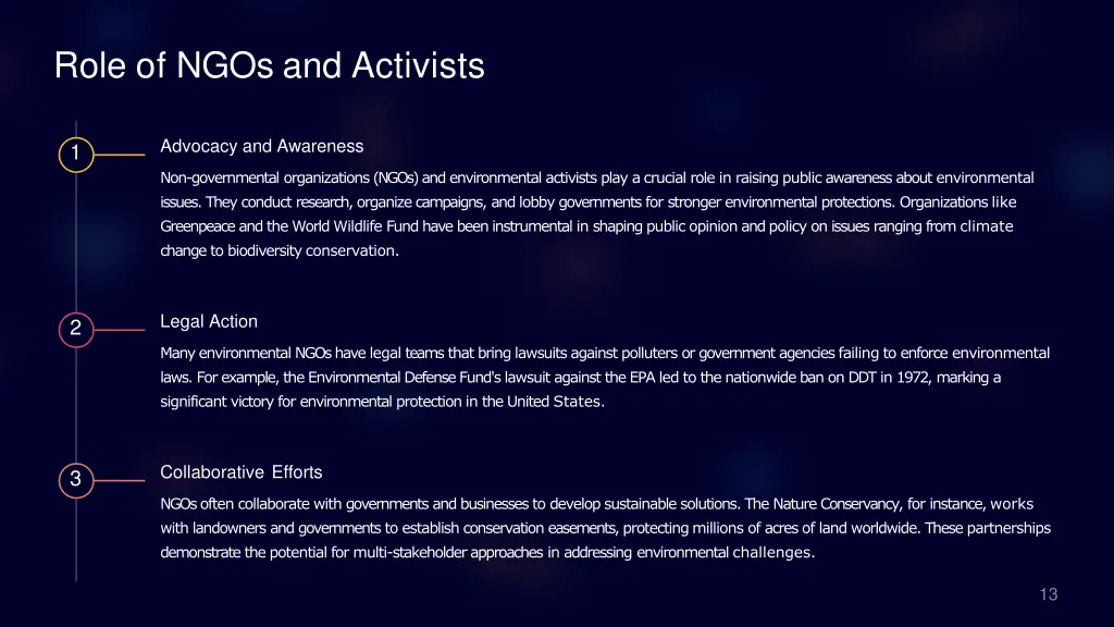 role of ngos and activists