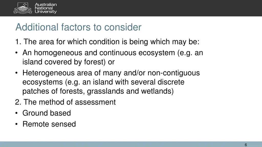 additional factors to consider