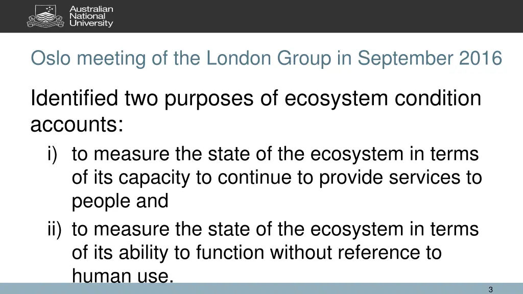 oslo meeting of the london group in september 2016