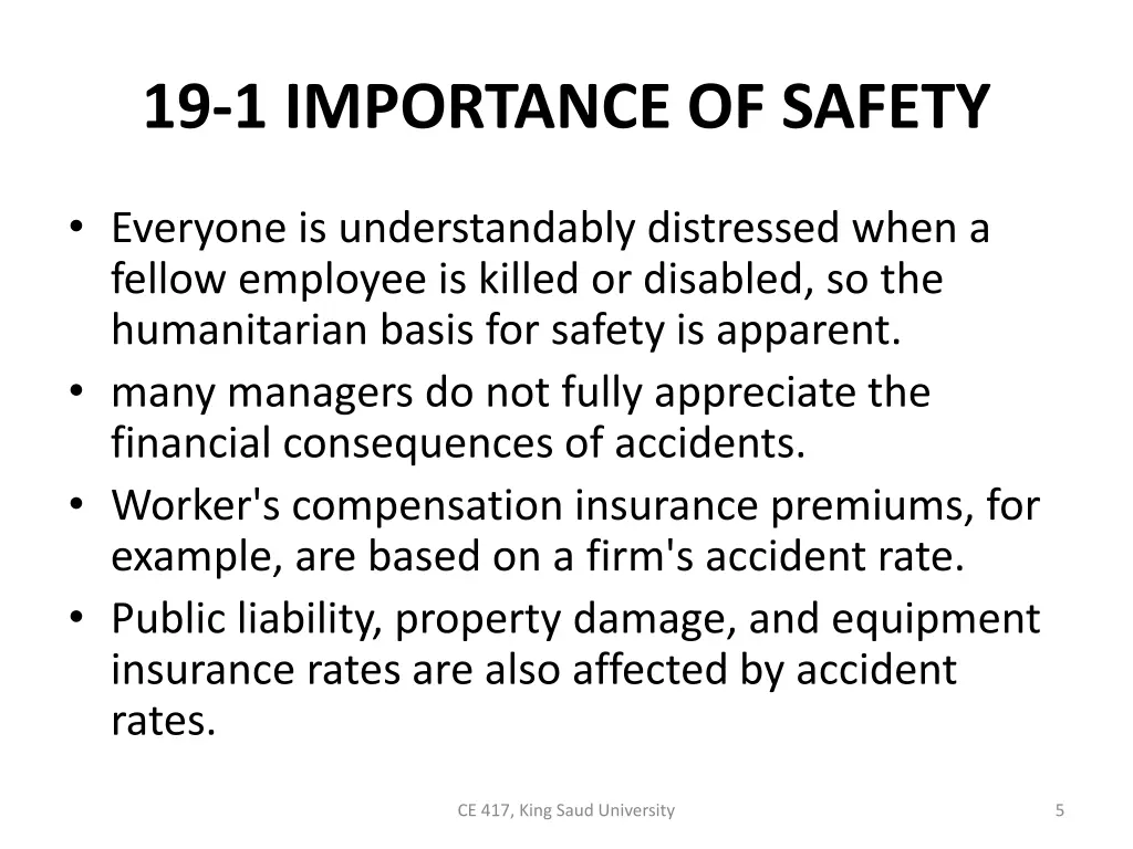 19 1 importance of safety 2