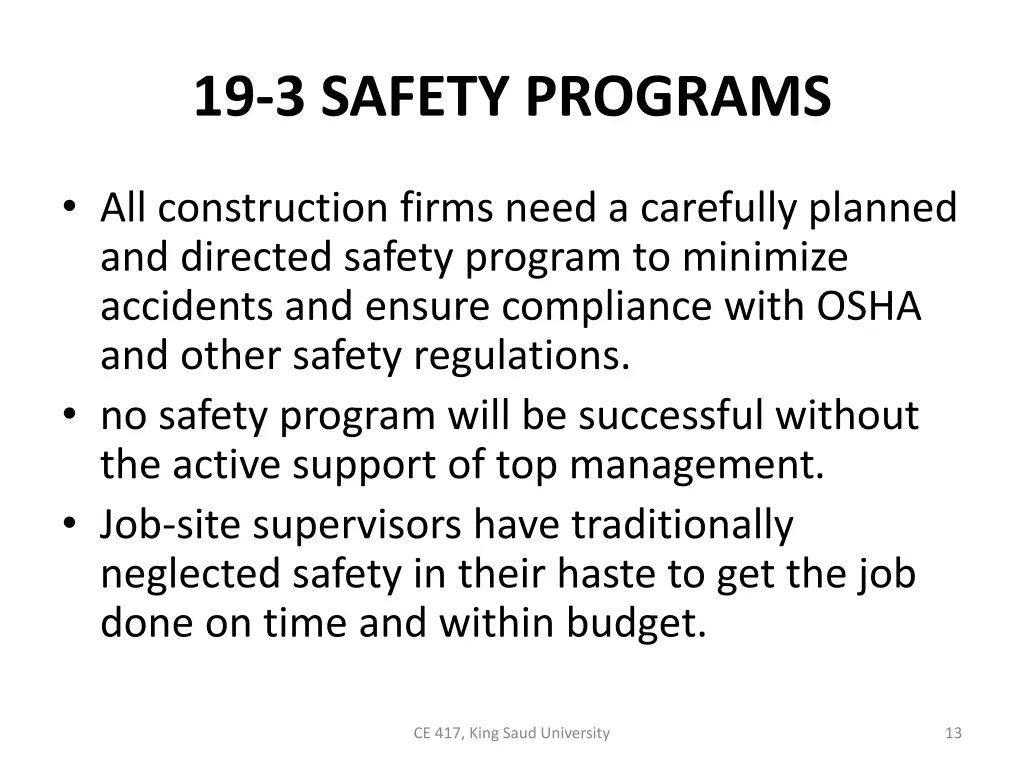 19 3 safety programs