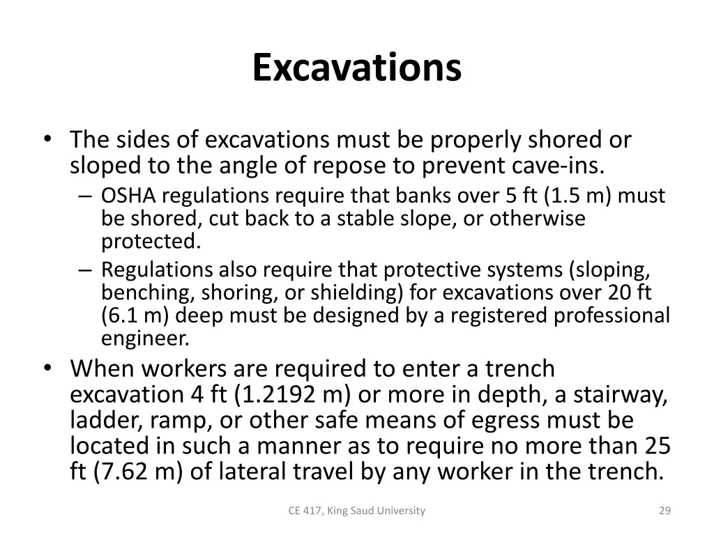 excavations 1
