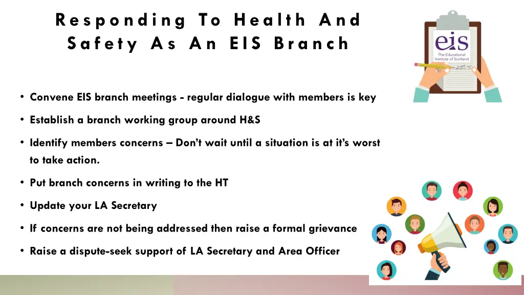 responding to health and saf ety as an eis br anch