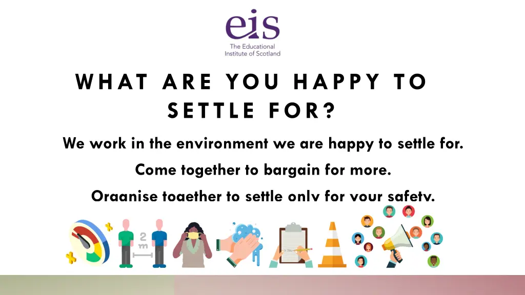 what are you happy to settle for