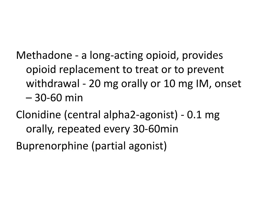 methadone a long acting opioid provides opioid