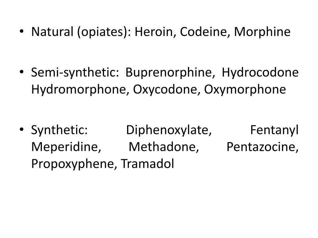 natural opiates heroin codeine morphine