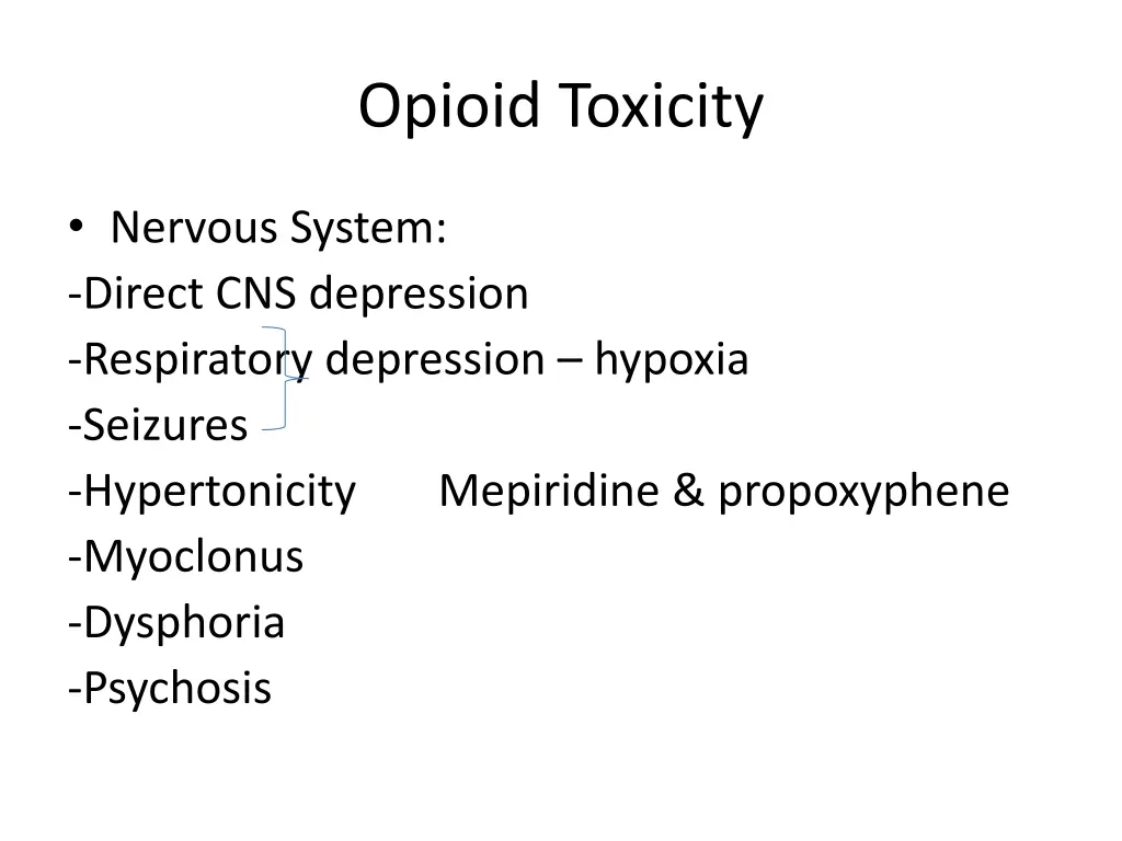 opioid toxicity