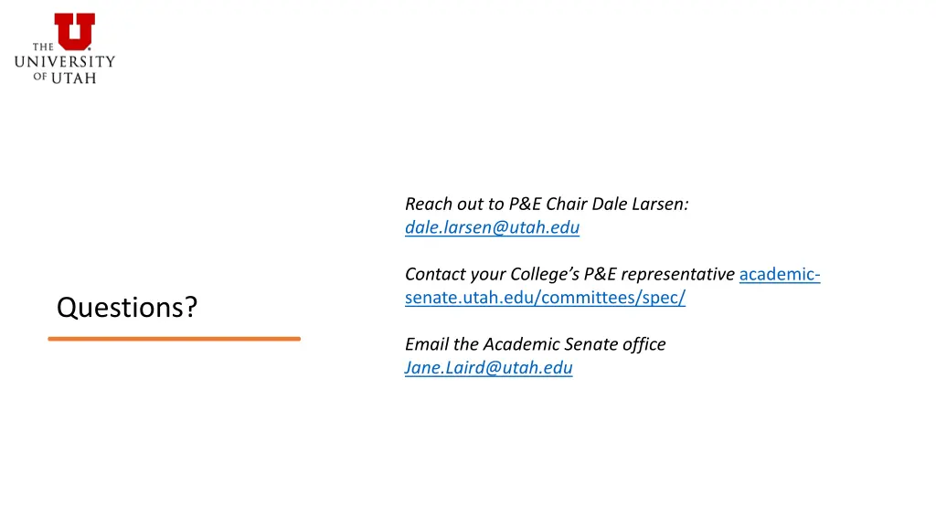 reach out to p e chair dale larsen dale