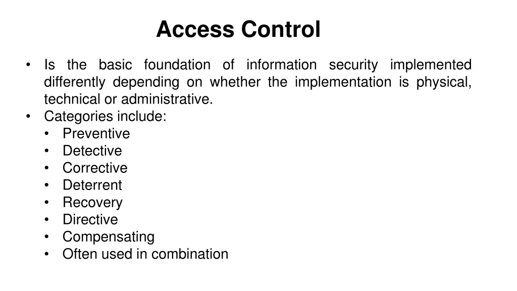 access control
