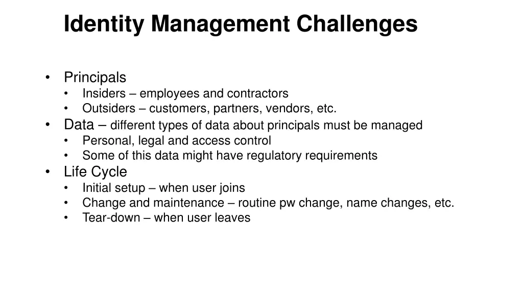 identity management challenges 1