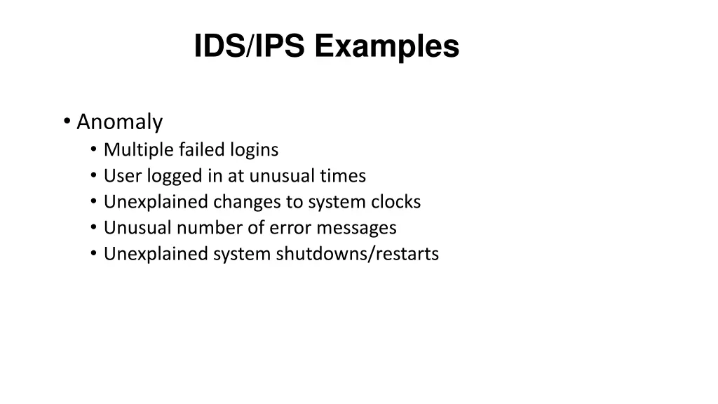 ids ips examples