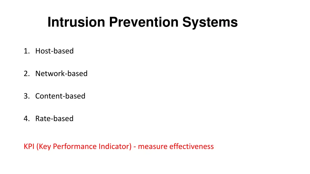 intrusion prevention systems