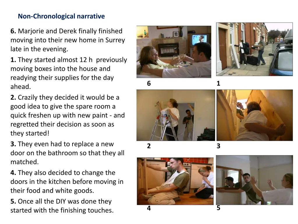 non chronological narrative