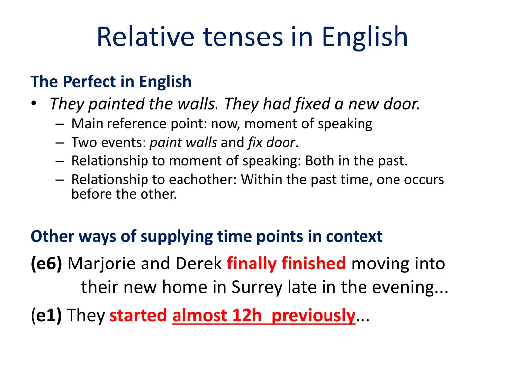 relative tenses in english 1