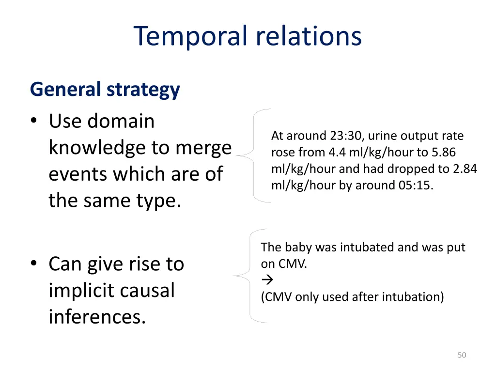 temporal relations
