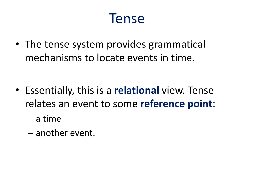 tense