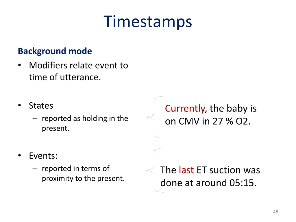 timestamps