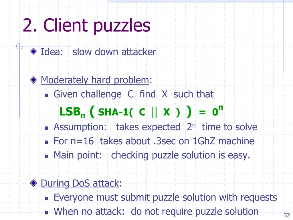2 client puzzles