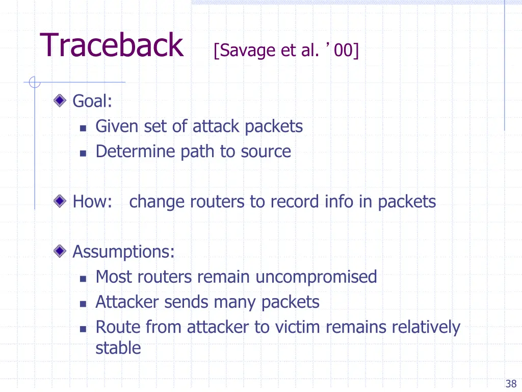 traceback savage et al 00