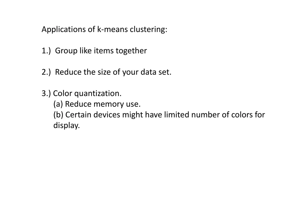 applications of k means clustering
