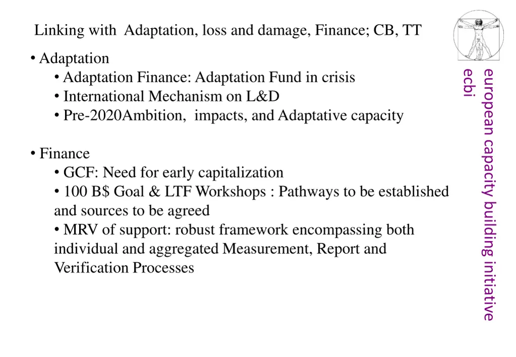linking with adaptation loss and damage finance