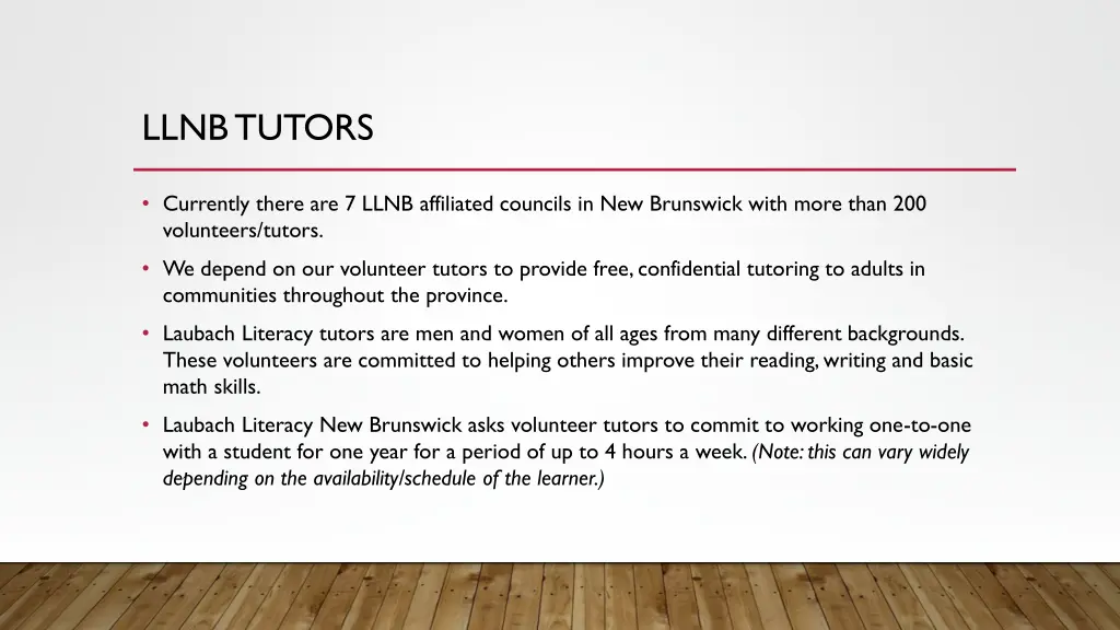 llnb tutors