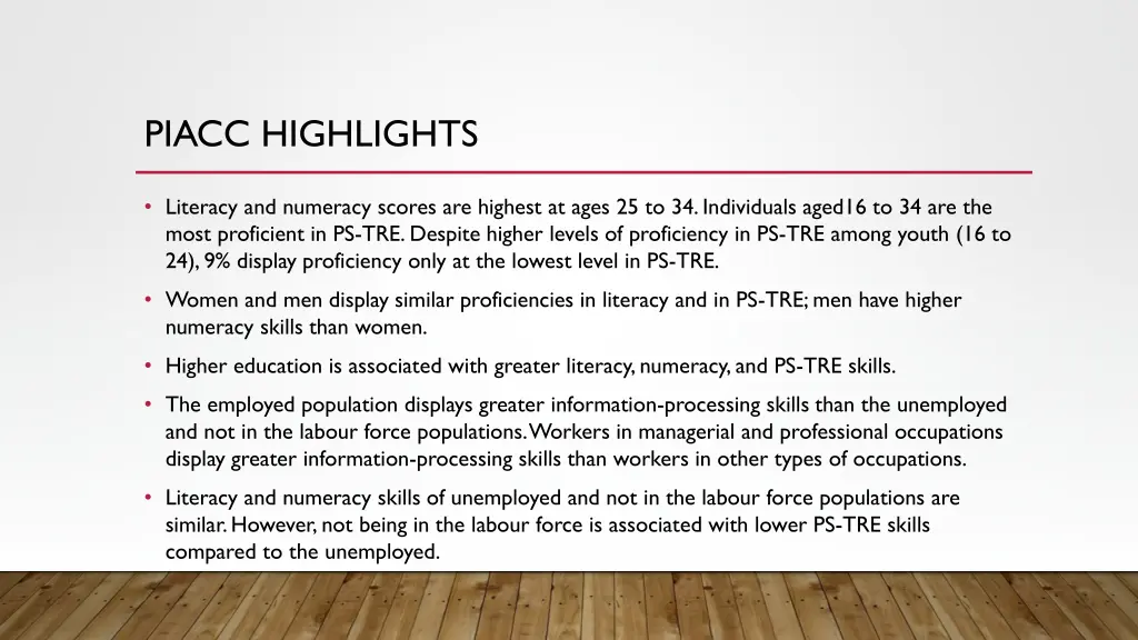 piacc highlights
