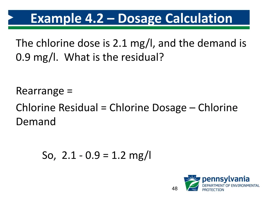 example 4 2 dosage calculation