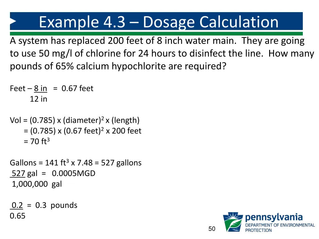 example 4 3 dosage calculation a system