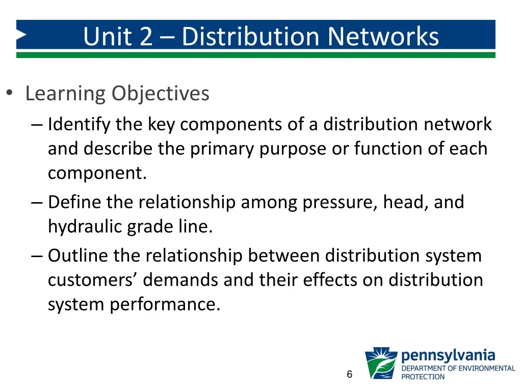unit 2 distribution networks
