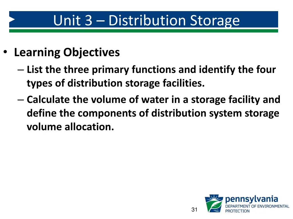 unit 3 distribution storage
