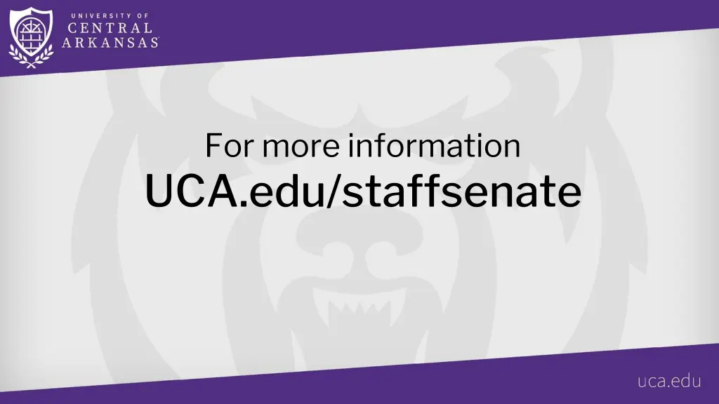 for more information uca edu staffsenate